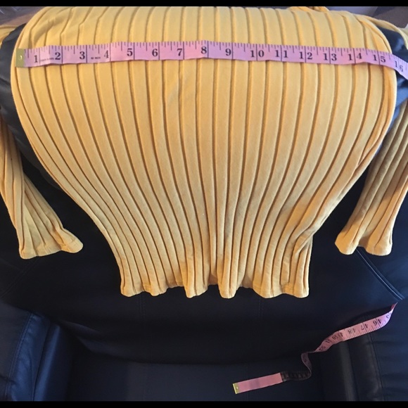 Gold Ribbed Bodycon Dress - Picture 6 of 7